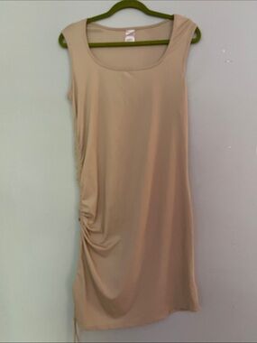 No Boundaries Sleeveless Tunic Dress in Beige